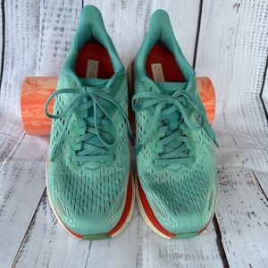 HOKA Clifton Running Women's Teal Running Shoes 8W